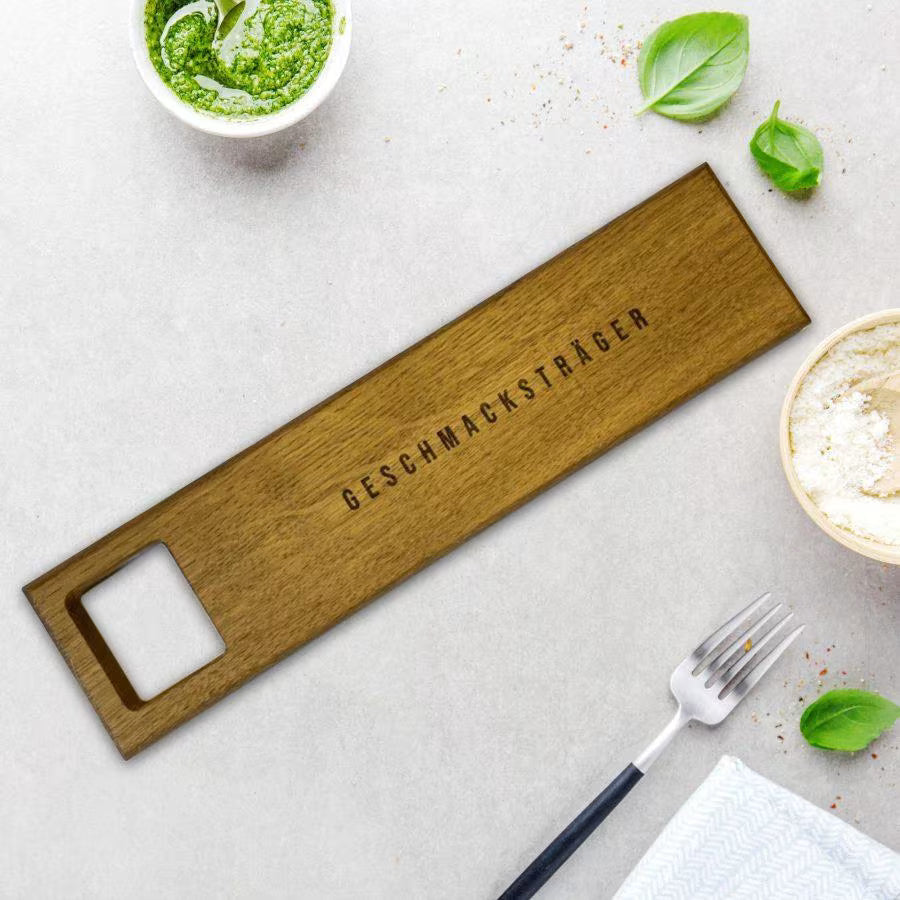 Servierbrett mit Lasergravur