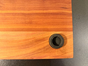 Gummifuß bei einem Birnbaumbrett