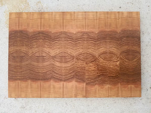Stirnholzschneidebrett aus Esche von oben XXL