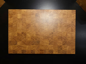 Stirnholzschneidbrett aus Eiche von nature crafts von oben