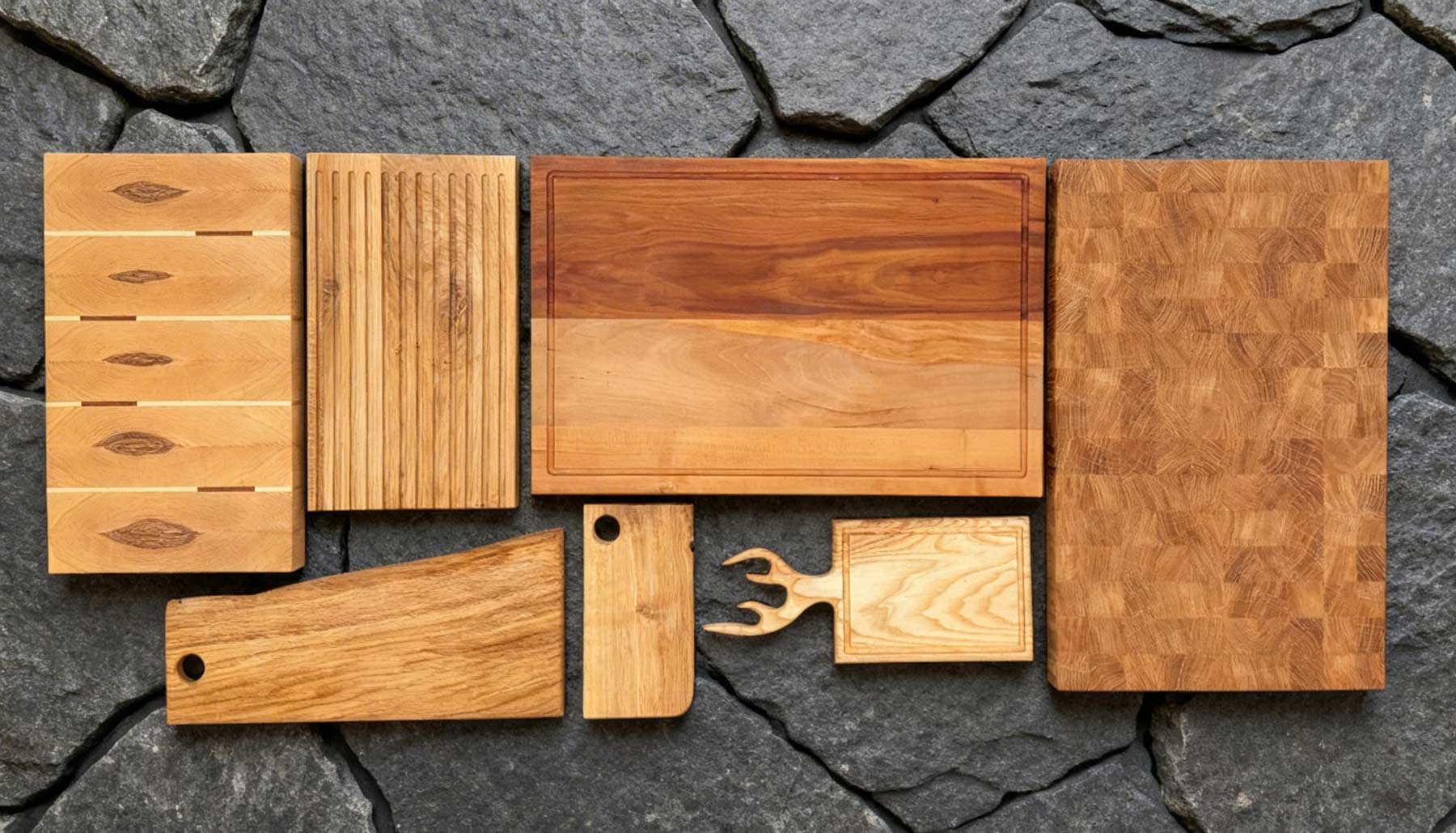 verschiedene Schneidebretter von nature crafts
