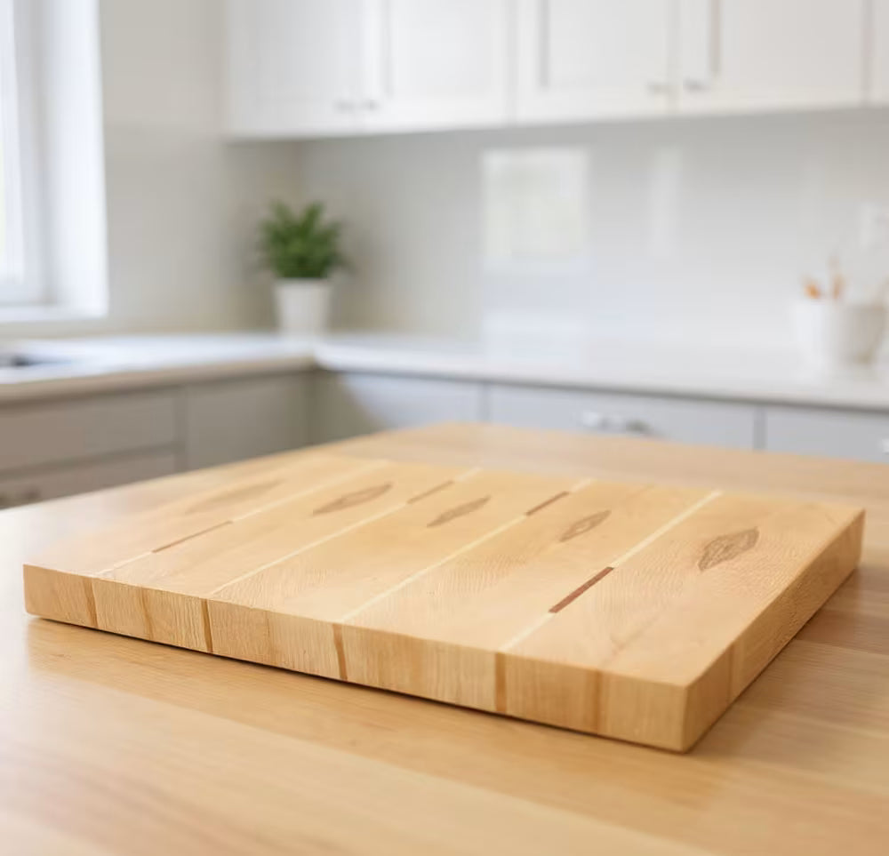 Stirnholzschneidebrett aus Esche