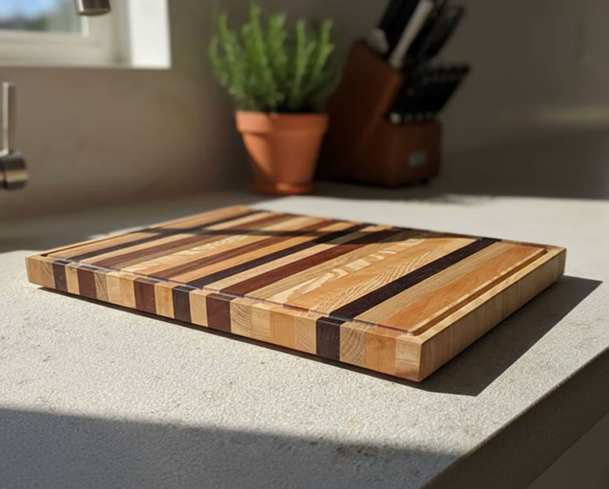 Buntes Schneidebrett